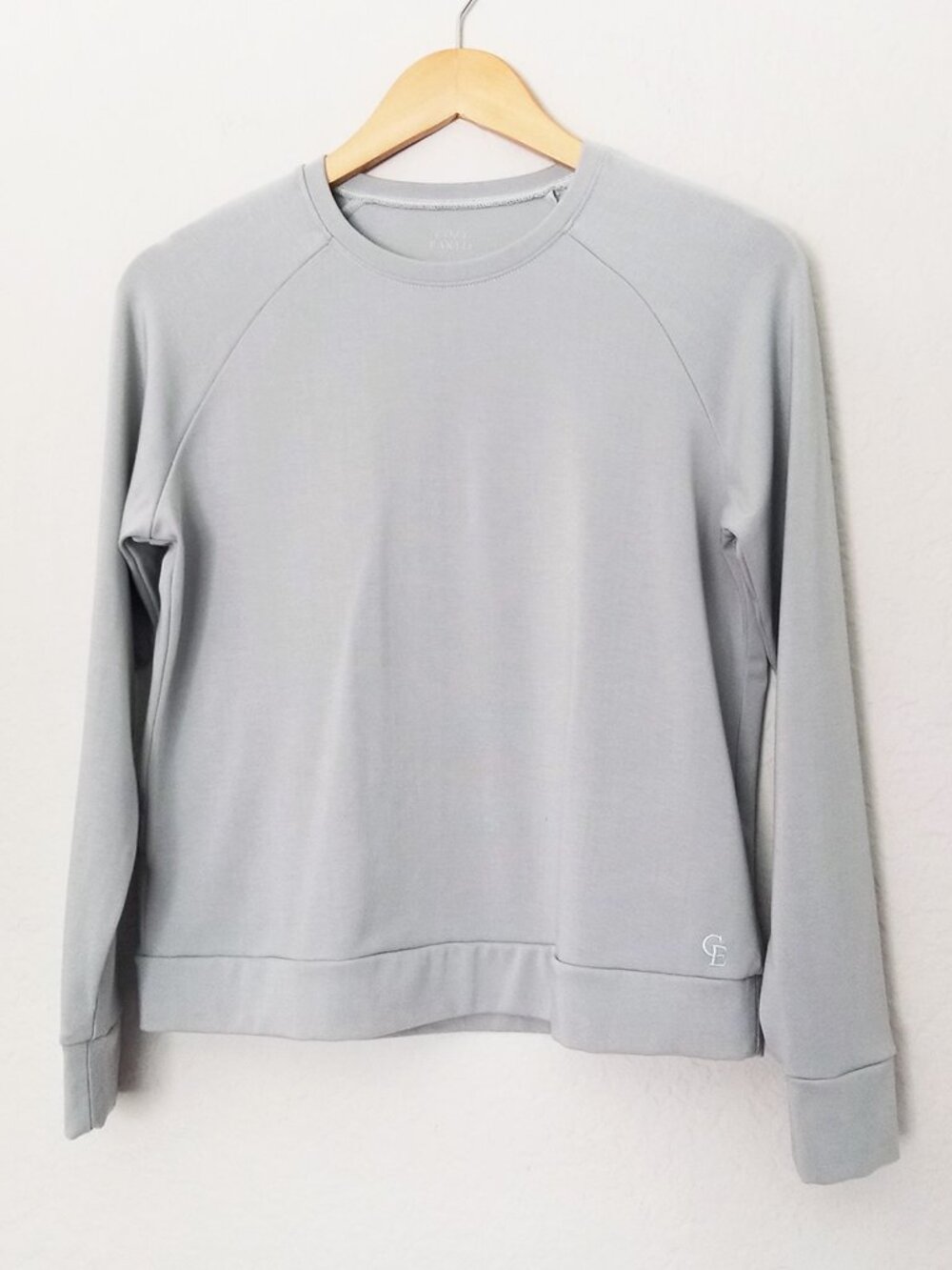 Cozy Earth Brushed Bamboo Pullover Crew Women's S Dawn Blue Gray Lounge SOFT $78 - Picture 3 of 14